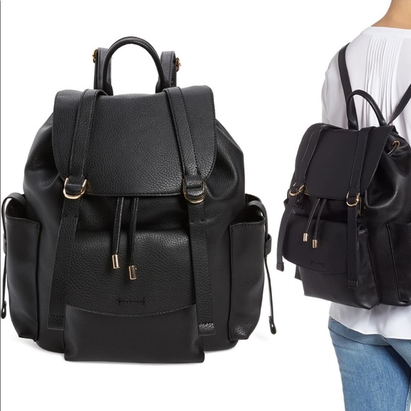 topshop leather backpack